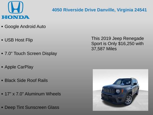 Used 2019 Jeep Renegade Sport w/ Sport Appearance Group image 22