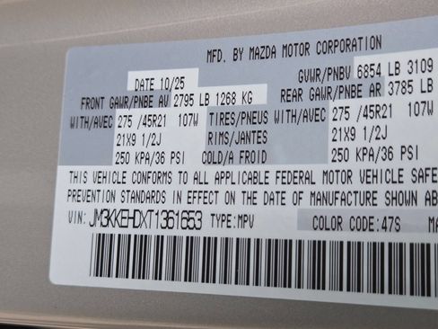 Certified 2026 MAZDA CX-90 3.3 Turbo w/ Premium Plus Pkg AWD/4WD image 24