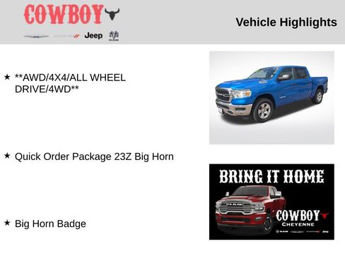 Used 2024 RAM 1500 Big Horn AWD/4WD image 5