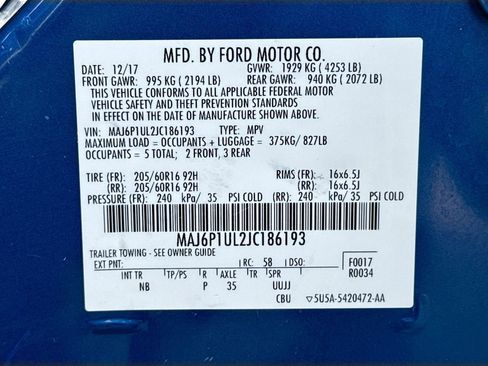 Used 2018 Ford EcoSport SE w/ SE Cold Weather Package AWD/4WD image 28