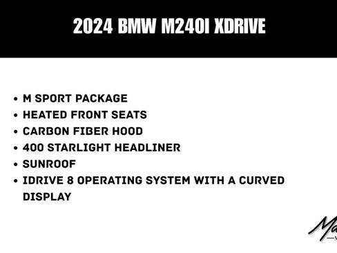Used 2024 BMW M240i xDrive Coupe image 2
