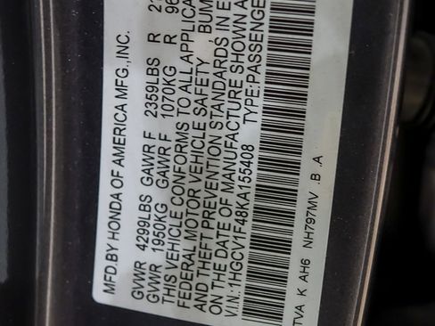 Used 2019 Honda Accord EX image 37