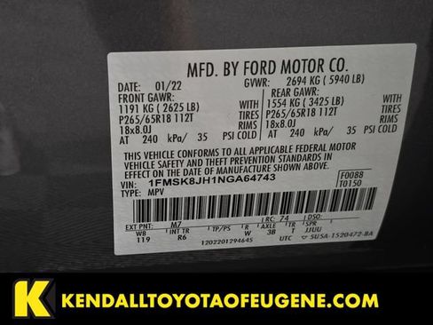 Used 2022 Ford Explorer Timberline AWD/4WD image 10