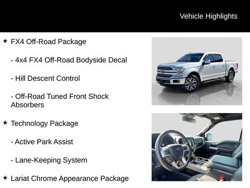 Used 2019 Ford F150 Lariat w/ Equipment Group 502A Luxury AWD/4WD image 21
