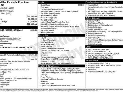 Certified 2019 Cadillac Escalade Premium Luxury AWD/4WD image 31