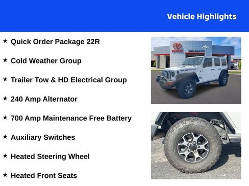 Used 2022 Jeep Wrangler Unlimited Rubicon w/ Cold Weather Group AWD/4WD image 4