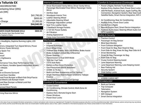 Used 2024 Kia Telluride EX w/ EX Captain's Chair Package FWD image 11