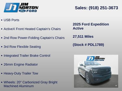 Used 2025 Ford Expedition Active AWD/4WD image 18