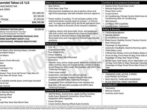 Used 2019 Chevrolet Tahoe LS AWD/4WD image 6