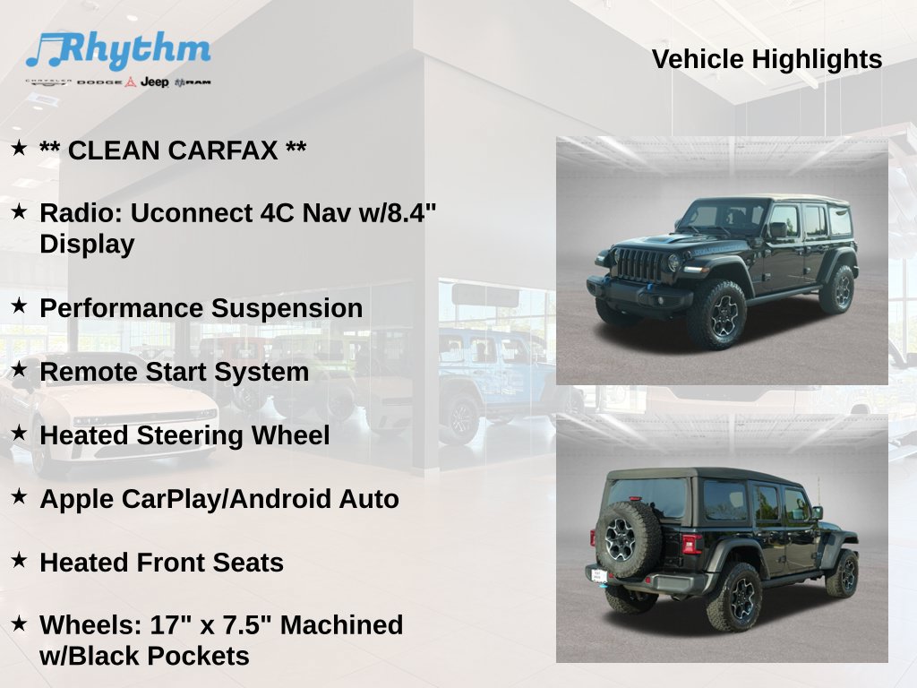 Used 2023 Jeep Wrangler Unlimited Rubicon 4xe w/ Cold Weather Group AWD/4WD image 11