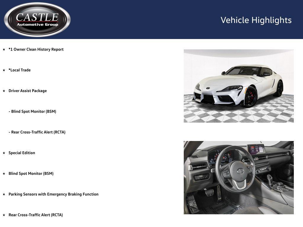 Used 2026 Toyota Supra w/ Driver Assist Package RWD image 4