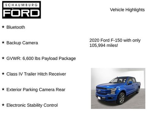 Used 2020 Ford F150 Lariat w/ Equipment Group 502A Luxury AWD/4WD image 8