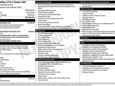 Used 2016 Cadillac CTS V w/ Luxury Package image 27