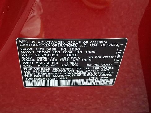 Used 2022 Volkswagen Atlas Cross Sport SE w/ Black Wheel Package AWD/4WD image 29