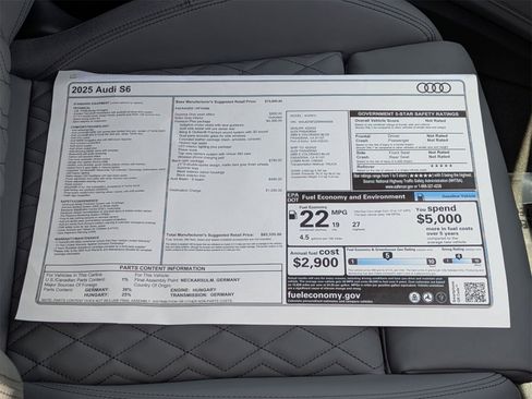 New 2025 Audi S6 Premium Plus image 18