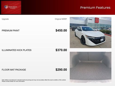 New 2026 Nissan Sentra SR w/ Floor Mat Package FWD image 3