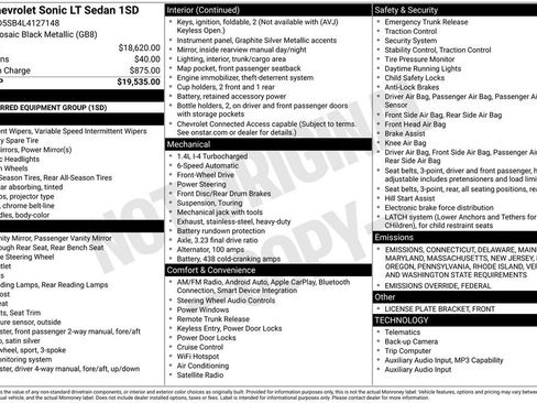 Used 2020 Chevrolet Sonic LT image 6