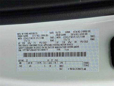 New 2026 Ford F250 XL w/ XL Chrome Package image 16