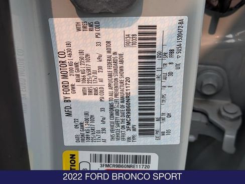 Used 2022 Ford Bronco Sport Big Bend w/ Convenience Package AWD/4WD image 31