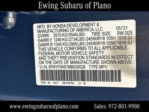 Used 2021 Honda Pilot EX-L image 34