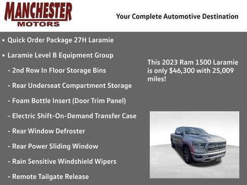 Used 2023 RAM 1500 Laramie AWD/4WD image 2