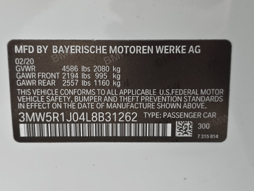 Certified 2020 BMW 330i Sedan w/ M Sport Package RWD image 31