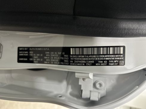 Used 2020 Alfa Romeo Stelvio Ti Sport w/ Quick Order Package 22S Sport image 35