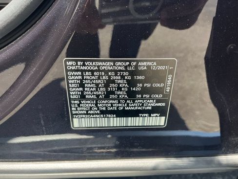 Used 2022 Volkswagen Atlas SEL Premium AWD/4WD image 30