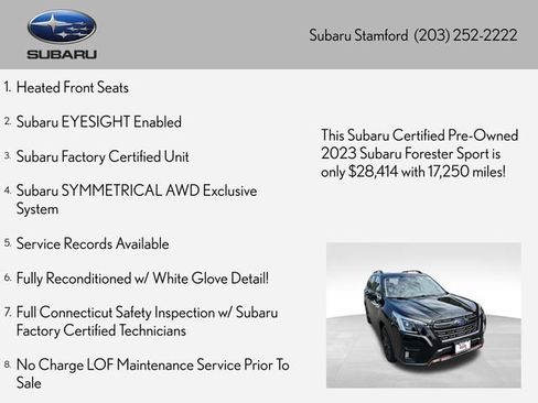 Certified 2023 Subaru Forester Sport AWD/4WD image 2
