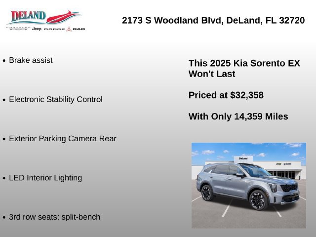 Used 2025 Kia Sorento EX w/ Panoramic Sunroof Package FWD image 15
