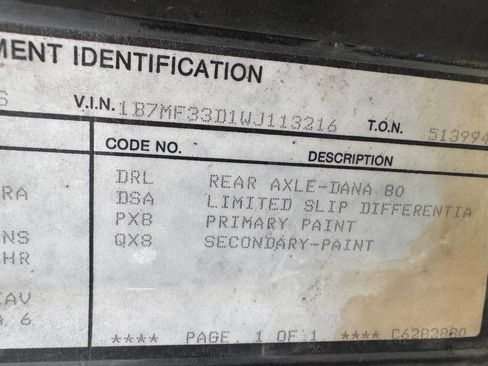 Used 1998 Dodge Ram 3500 Truck 4x4 Quad Cab image 34