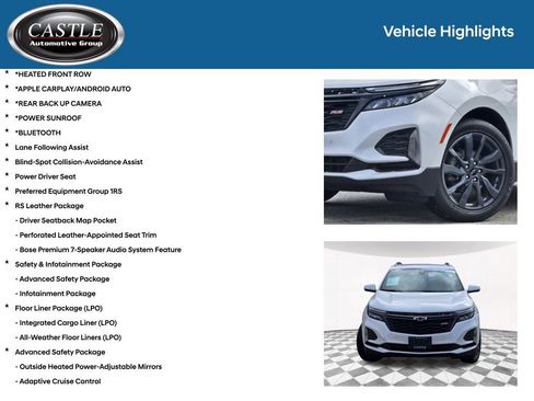 Used 2024 Chevrolet Equinox RS w/ RS Leather Package FWD image 3