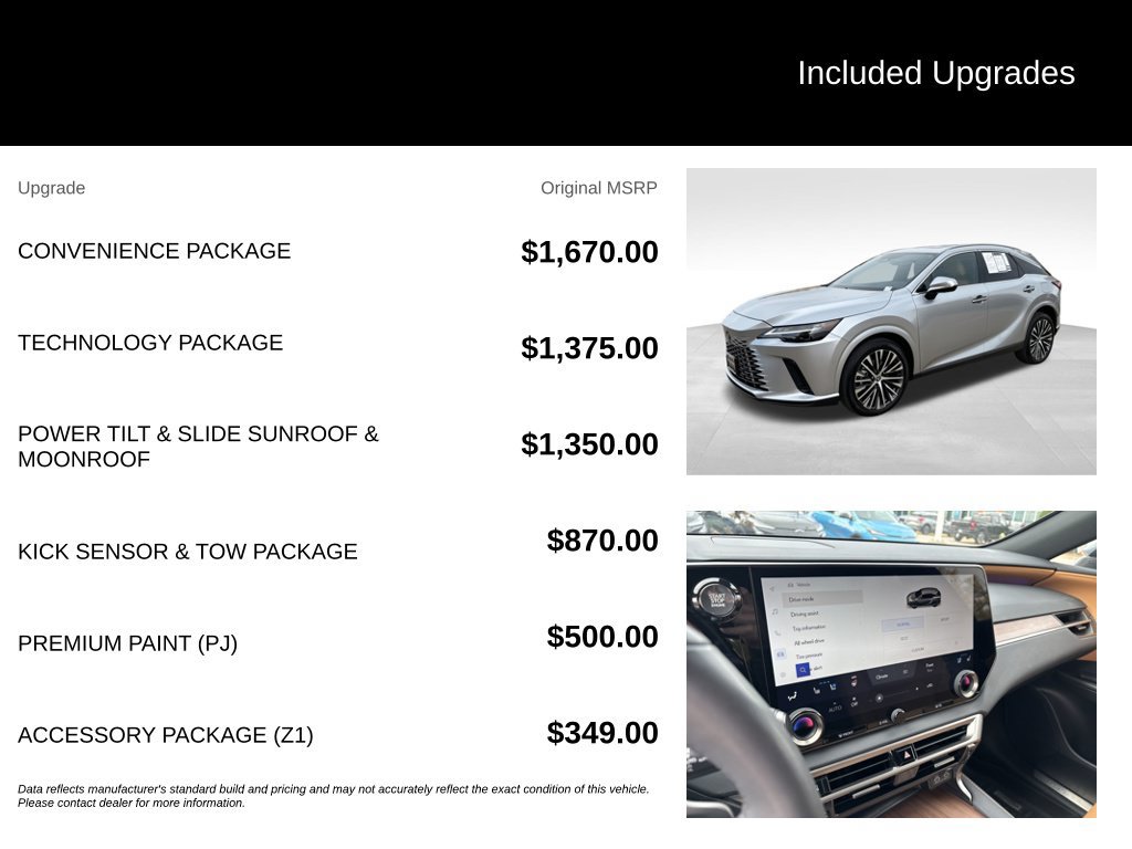 Used 2025 Lexus RX 350 Premium Plus w/ Convenience Package AWD/4WD image 7