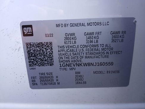 Used 2022 Chevrolet Traverse High Country image 30