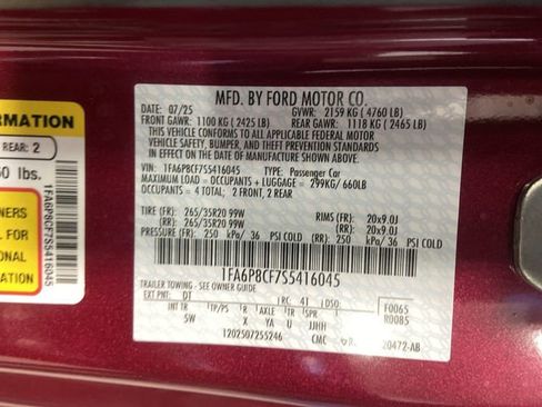 New 2025 Ford Mustang GT Premium RWD image 34
