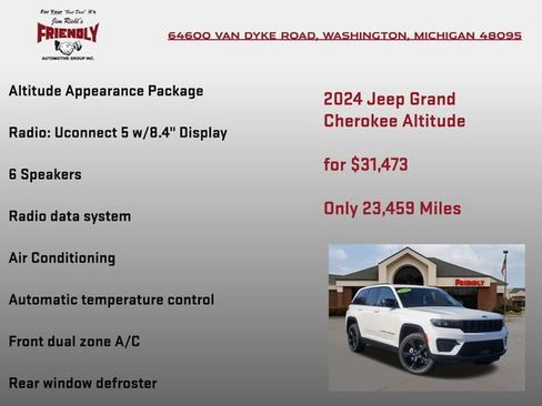 Used 2024 Jeep Grand Cherokee Altitude AWD/4WD image 15