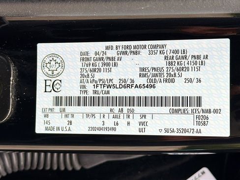 Used 2024 Ford F150 Lariat AWD/4WD image 35