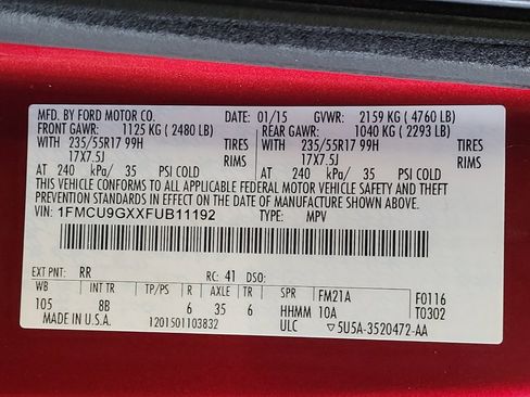Used 2015 Ford Escape SE w/ Equipment Group 201A AWD/4WD image 33