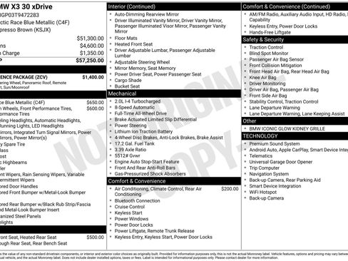 New 2026 BMW X3 xDrive30i w/ Convenience Package AWD/4WD image 11