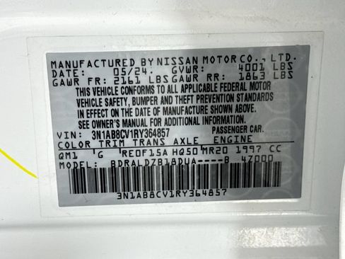 Used 2024 Nissan Sentra SV FWD image 33