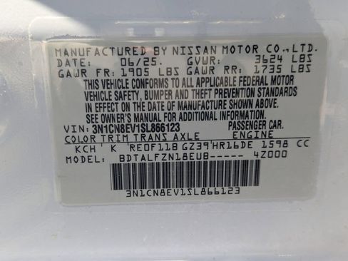 Certified 2025 Nissan Versa SV FWD image 27