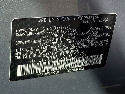 New 2026 Subaru Outback Touring XT AWD/4WD image 11
