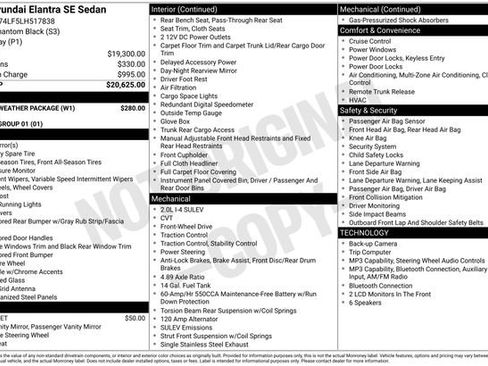 Used 2020 Hyundai Elantra SE w/ Winter Weather Package FWD image 3