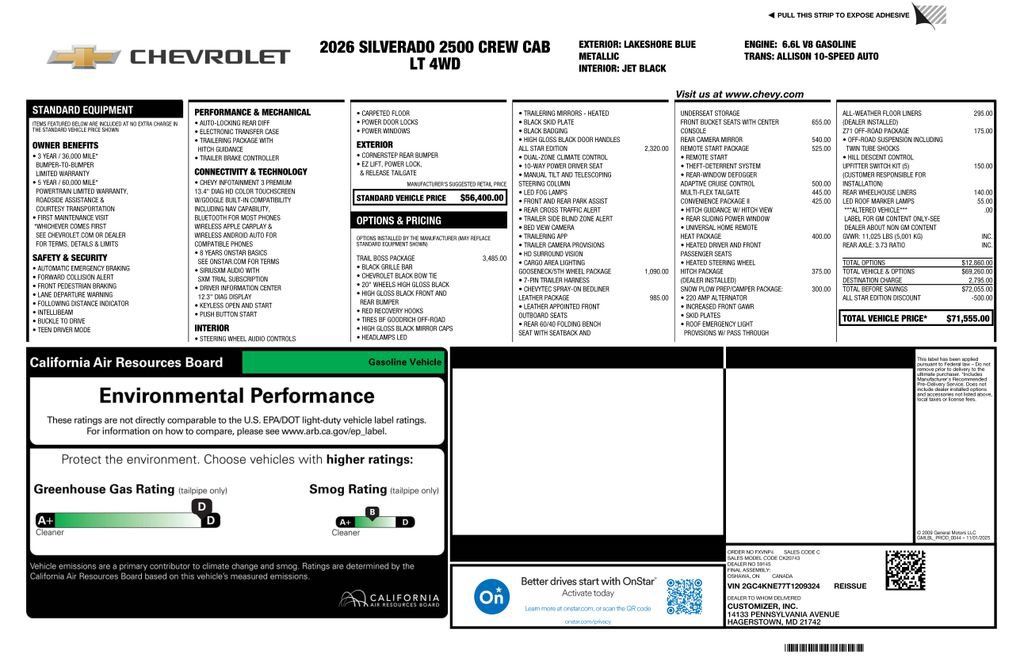 New 2026 Chevrolet Silverado 2500 LT w/ Trail Boss Package AWD/4WD image 4