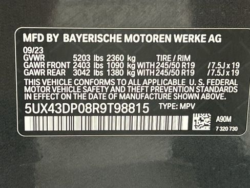 Used 2024 BMW X3 sDrive30i w/ Convenience Package RWD image 34