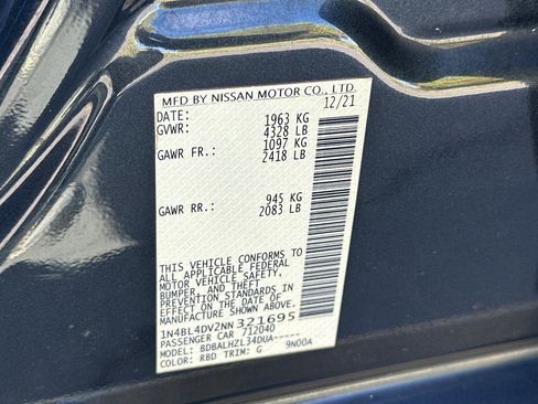 Certified 2022 Nissan Altima 2.5 SV image 28