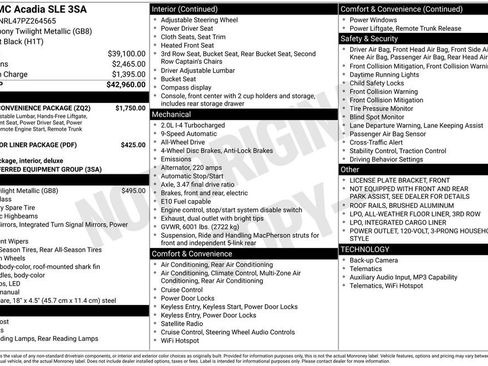 Used 2023 GMC Acadia SLE w/ Driver Convenience Package image 25