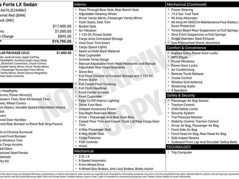 Used 2018 Kia Forte LX w/ LX Popular Package image 17