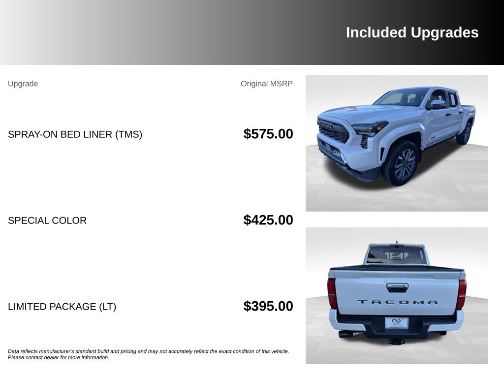 Used 2024 Toyota Tacoma Limited w/ Limited Package (LT) AWD/4WD image 6