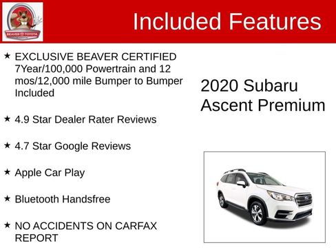 Used 2020 Subaru Ascent Premium w/ Convenience Package image 4